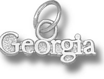 Georgia Bulldogs "Georgia" Charm - Sterling Silver Jewelry