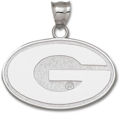 Georgia Bulldogs Giant 2" W x 1 1/4" H "G" Pendant - 14KT Gold Jewelry