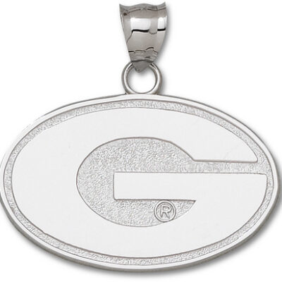 Georgia Bulldogs Giant 2" W x 1 1/4" H "G" Pendant - 14KT Gold Jewelry