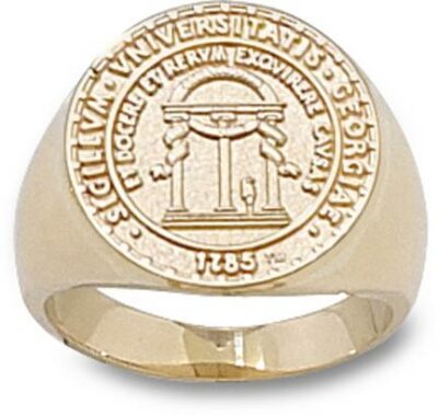 Georgia Bulldogs "Seal" 5/8" Ladies' Ring Size 6 1/2 - 14KT Gold Jewelry