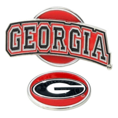 Georgia Bulldogs Slider Clip with Golf Ball Marker (Set of 3)