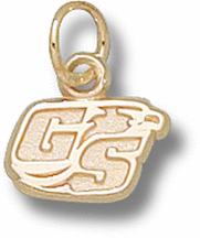 Georgia Southern Eagles "GS Eagle Head" 1/4" Charm - 14KT Gold Jewelry