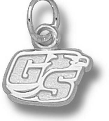 Georgia Southern Eagles "GS Eagle Head" 1/4" Charm - Sterling Silver Jewelry