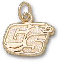 Georgia Southern Eagles "GS Eagle Head" 3/8" Charm - 10KT Gold Jewelry