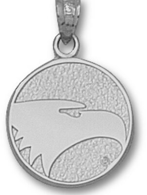 Georgia Southern Eagles Round "Eagle Face" Pendant - Sterling Silver Jewelry