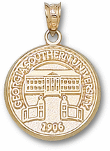 Georgia Southern Eagles "Seal" Pendant - 14KT Gold Jewelry