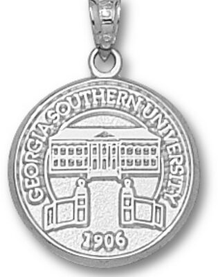 Georgia Southern Eagles "Seal" Pendant - Sterling Silver Jewelry