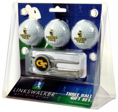 Georgia Tech Yellow Jackets 3 Ball Golf Gift Pack with Kool Tool