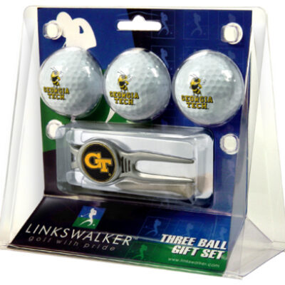 Georgia Tech Yellow Jackets 3 Ball Golf Gift Pack with Kool Tool