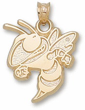 Georgia Tech Yellow Jackets "Buzz" 5/8" Pendant - 14KT Gold Jewelry