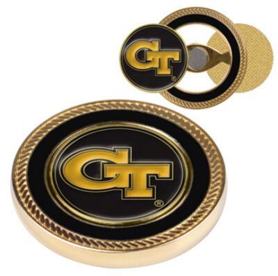 Georgia Tech Yellow Jackets Challenge Coin with Ball Markers (Set of 2)