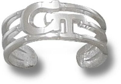 Georgia Tech Yellow Jackets "GT" Toe Ring - Sterling Silver Jewelry