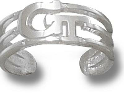 Georgia Tech Yellow Jackets "GT" Toe Ring - Sterling Silver Jewelry