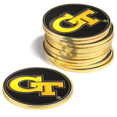 Georgia Tech Yellow Jackets Golf Ball Marker (12 Pack)