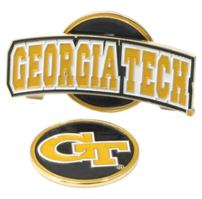 Georgia Tech Yellow Jackets Slider Clip with Golf Ball Marker (Set of 3)