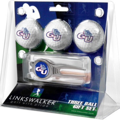 Gonzaga Bulldogs 3 Ball Golf Gift Pack with Kool Tool