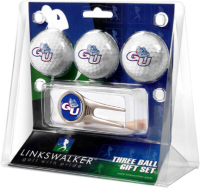 Gonzaga Bulldogs 3 Golf Ball Gift Pack with Cap Tool