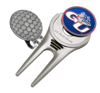 Gonzaga Bulldogs Divot Tool Hat Clip with Golf Ball Marker (Set of 2)