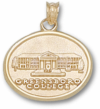 Greensboro College Pride "Administration Building" Pendant - 10KT Gold Jewelry