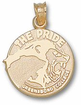 Greensboro College Pride "Lions Pride Logo" Pendant - 10KT Gold Jewelry