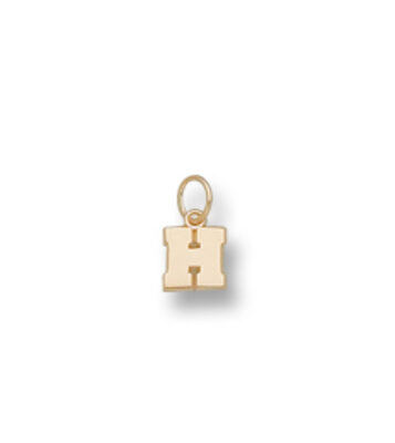 Harvard Crimson "H" 1/4" Charm - 10KT Gold Jewelry