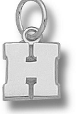 Harvard Crimson "H" 5/16" Charm - Sterling Silver Jewelry