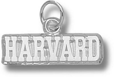 Harvard Crimson "Harvard" 3/16" Charm - Sterling Silver Jewelry