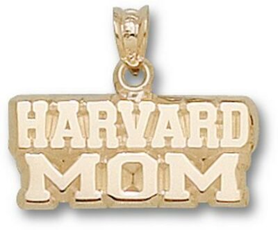 Harvard Crimson "Harvard Mom" Pendant - 14KT Gold Jewelry