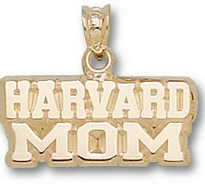 Harvard Crimson "Harvard Mom" Pendant - 14KT Gold Jewelry