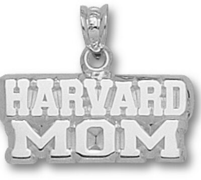 Harvard Crimson "Harvard Mom" Pendant - Sterling Silver Jewelry