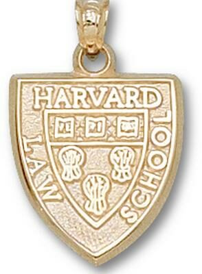 Harvard Crimson Law School "Shield" Pendant - 10KT Gold Jewelry