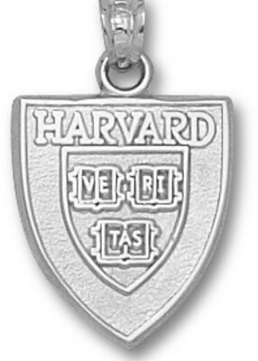 Harvard Crimson "University Shield" Pendant - Sterling Silver Jewelry