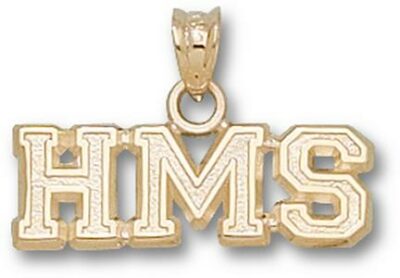 Harvard Medical School "HMS" Pendant - 10KT Gold Jewelry