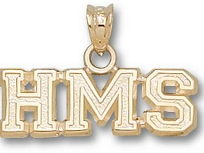 Harvard Medical School "HMS" Pendant - 14KT Gold Jewelry