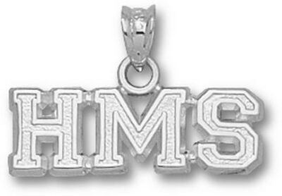 Harvard Medical School "HMS" Pendant - Sterling Silver Jewelry