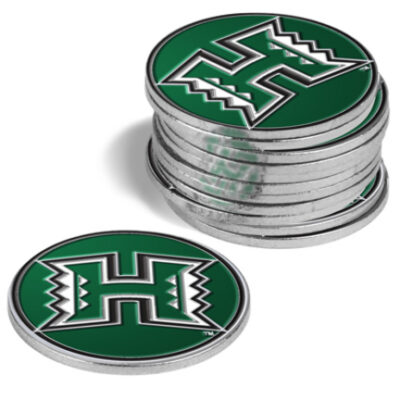 Hawaii Rainbow Warriors Golf Ball Marker (12 Pack)