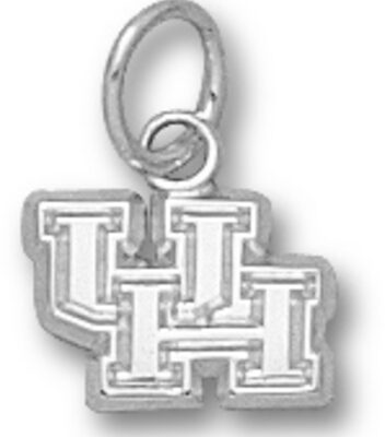 Houston Cougars New "UH" 1/4" Charm - Sterling Silver Jewelry