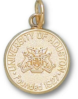 Houston Cougars "Seal" 1/2" Charm - 10KT Gold Jewelry