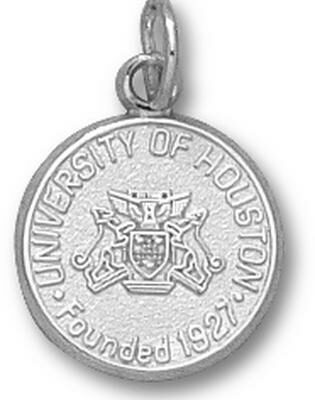 Houston Cougars "Seal" 1/2" Charm - Sterling Silver Jewelry