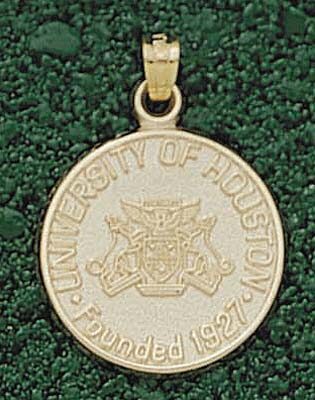 Houston Cougars "Seal" 3/4" Pendant - 10KT Gold Jewelry