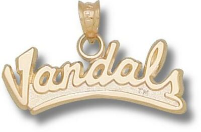 Idaho Vandals Script "Vandals" Pendant - 10KT Gold Jewelry