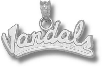 Idaho Vandals Script "Vandals" Pendant - Sterling Silver Jewelry