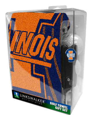 Illinois Fighting Illini Golf Towel Gift Pack