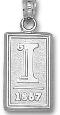 Illinois Fighting Illini "I 1867" Pendant - Sterling Silver Jewelry