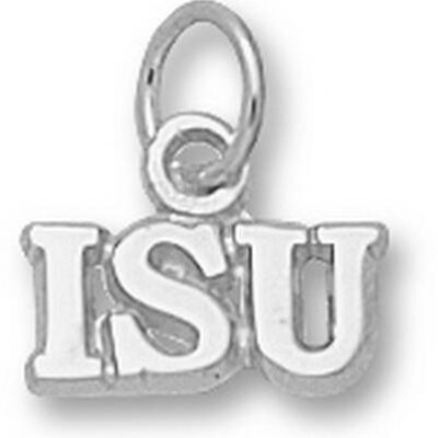 Illinois State Redbirds "ISU" 3/16" Charm - Sterling Silver Jewelry