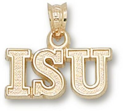 Illinois State Redbirds "ISU" Pendant - 14KT Gold Jewelry