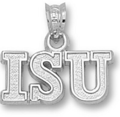 Illinois State Redbirds "ISU" Pendant - Sterling Silver Jewelry