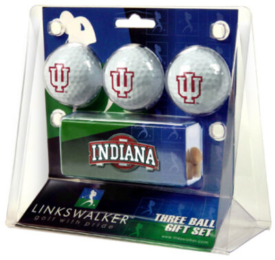 Indiana Hoosiers 3 Ball Gift Pack with Hat Clip