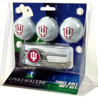 Indiana Hoosiers 3 Ball Golf Gift Pack with Kool Tool