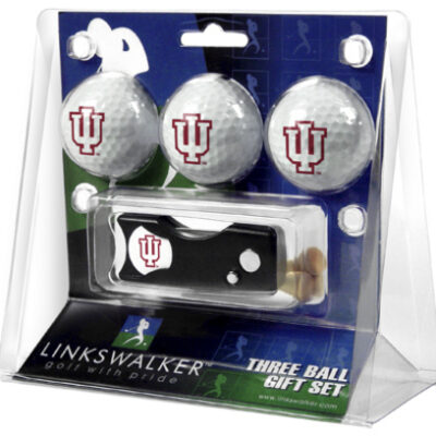 Indiana Hoosiers 3 Golf Ball Gift Pack with Spring Action Tool